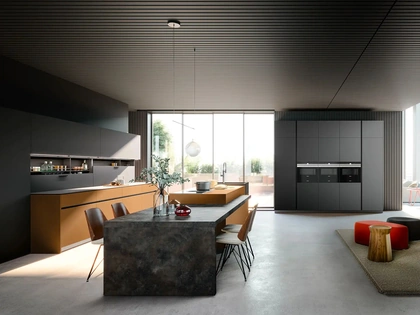 Cucina Design con isola Tau Portrait 11 di Armony
