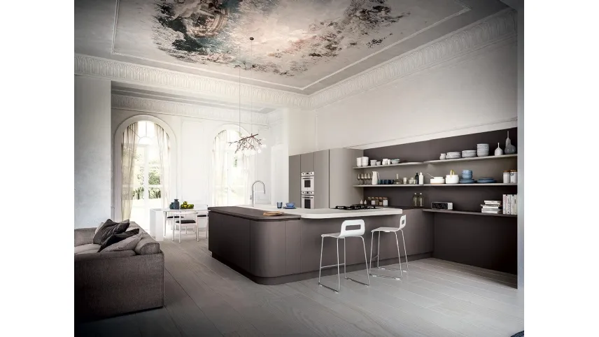 Cucina Design con penisola XXL 08 di Astra