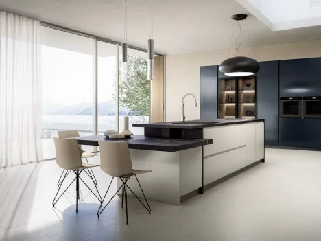 Cucina Design con isola Yota composizione 11 di Armony