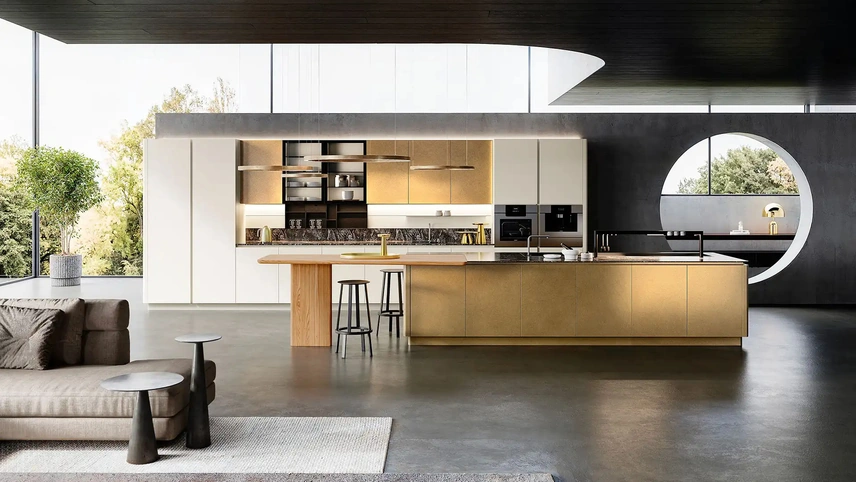 Cucina Design con isola Yota Portrait 06 di Armony