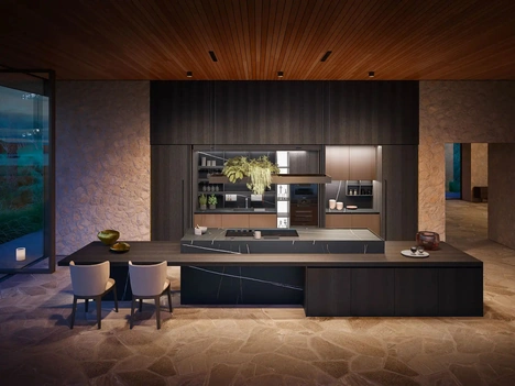 Cucina Design con isola Yota Portrait 07 di Armony