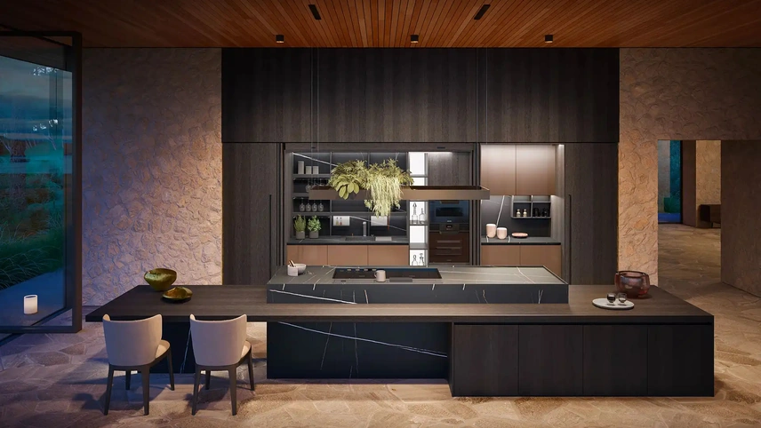 Cucina Design con isola Yota Portrait 07 di Armony
