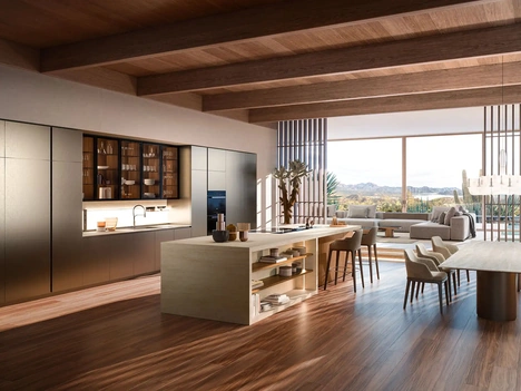 Cucina Design con isola Yota Portrait 12 di Armony
