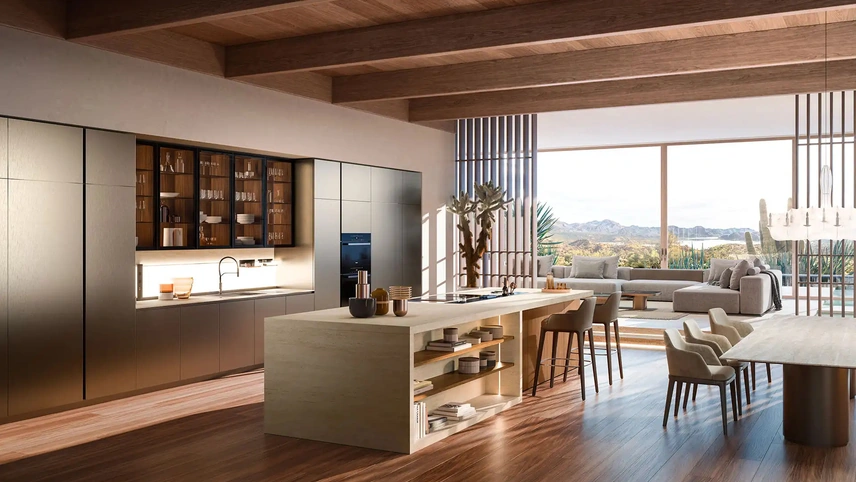 Cucina Design con isola Yota Portrait 12 di Armony