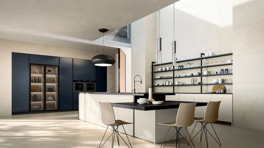 Cucina Design con isola Yota Portrait 13 di Armony