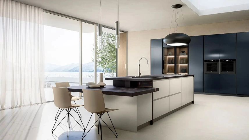 Cucina Design con isola Yota Portrait 13 di Armony