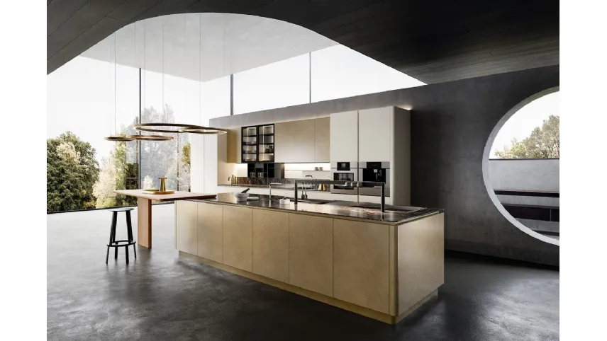 Cucina Design con isola Yota Portrait di Armony