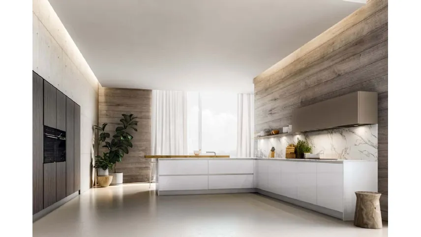 Cucina Design con penisola Ypsilon composizione 18 di Armony