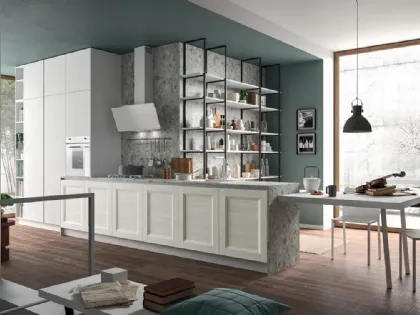 Cucina Moderna con penisola Ego 01 di Astra