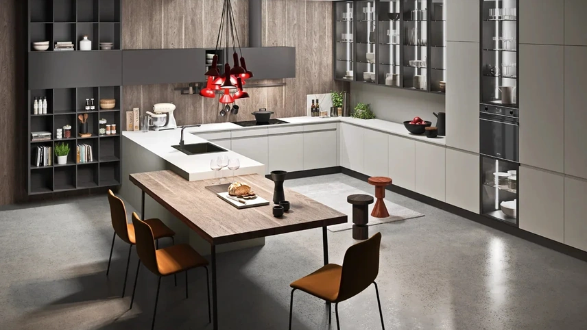 Cucina Moderna Line Moderno 19 di Astra