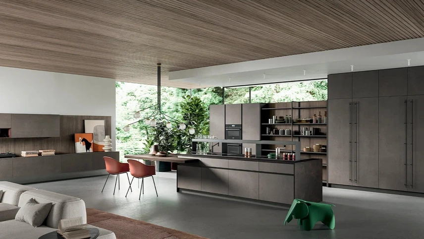 Cucina Moderna con isola Twenty Moderno 09 di Astra