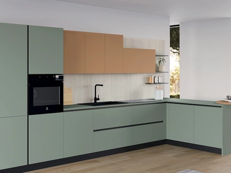 Cucina Moderna con penisola Chef 01 di Astra