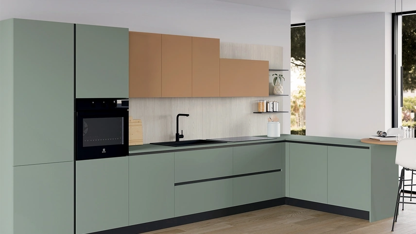 Cucina Moderna con penisola Chef 01 di Astra