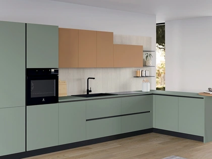 Cucina Moderna con penisola Chef 01 di Astra