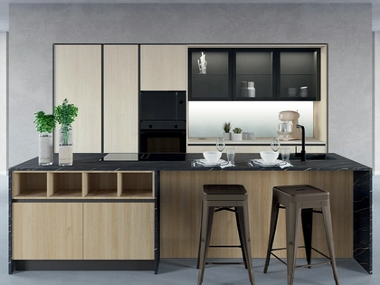 Cucina Moderna con isola Chef 02 di Astra
