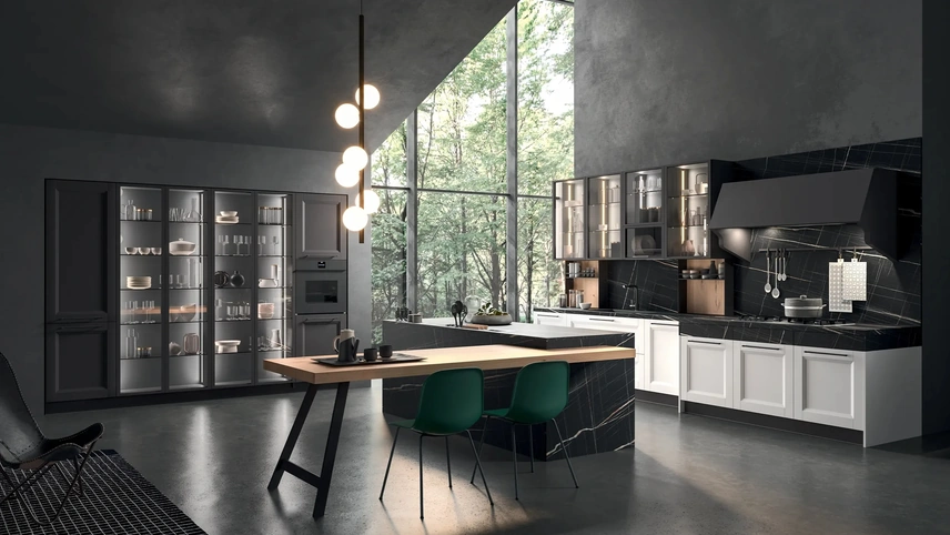 Cucina Moderna con isola Ego Contemporaneo 06 di Astra