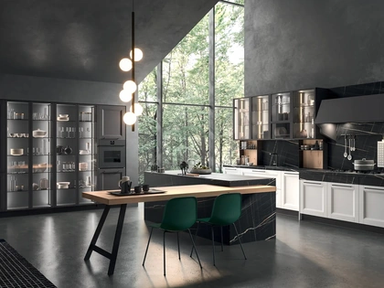 Cucina Moderna con isola Ego Contemporaneo 06 di Astra