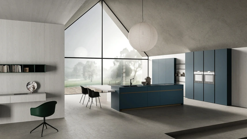 Cucina Moderna con isola HC-08 Moderno 01 di Astra