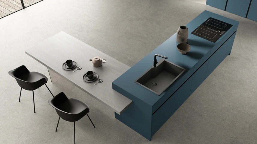 Cucina Moderna con isola HC-08 Moderno 01 di Astra