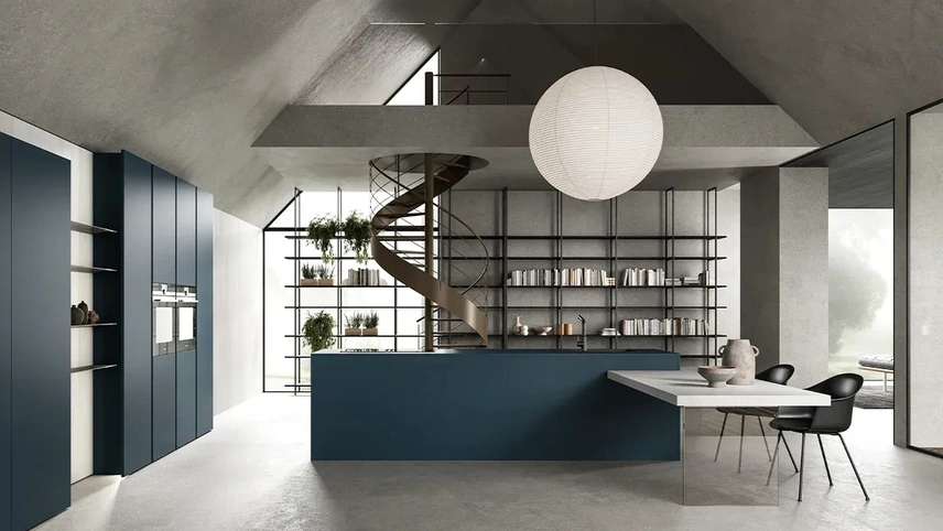 Cucina Moderna con isola HC-08 Moderno 01 di Astra