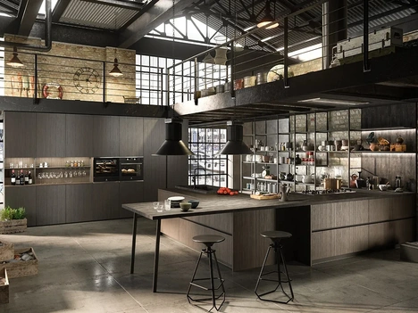 Cucina Moderna HC-8 Industrial 01 di Astra