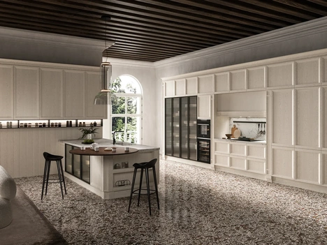 Cucina Moderna con penisola Impero Elite 01 di Astra