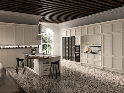 Cucina Moderna con penisola Impero Elite 01 di Astra