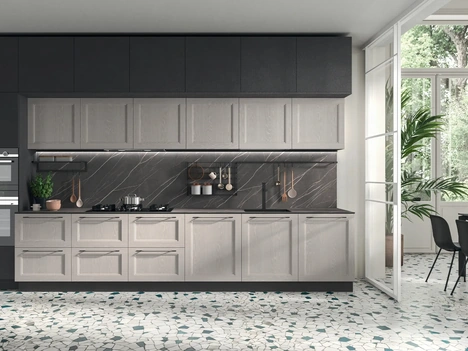Cucina Moderna lineare Old Line Contemporaneo 05 di Astra
