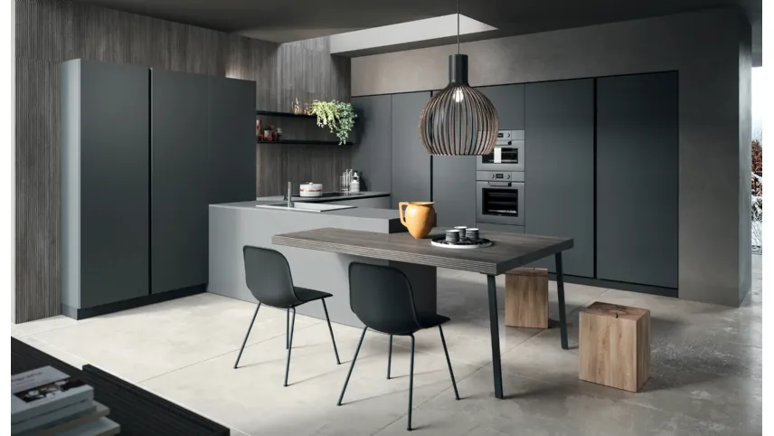 Cucina Moderna con penisola Twenty Moderno 09 di Astra