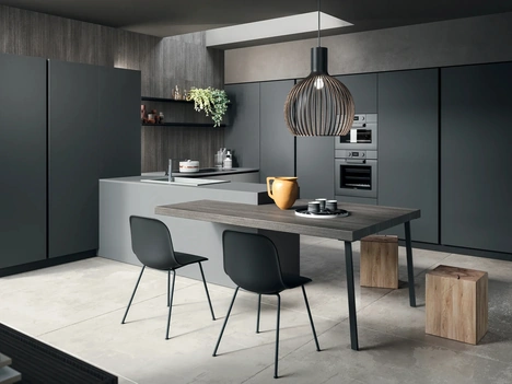 Cucina Moderna con penisola Twenty Moderno 11 di Astra
