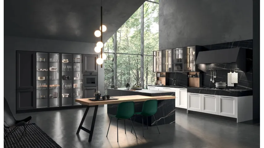 Cucina su misura con isola Ego Contemporaneo 05 di Astra