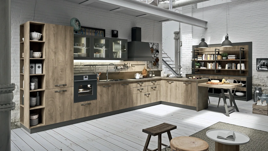 Cucina su misura SP-22 Industrial 02 di Astra