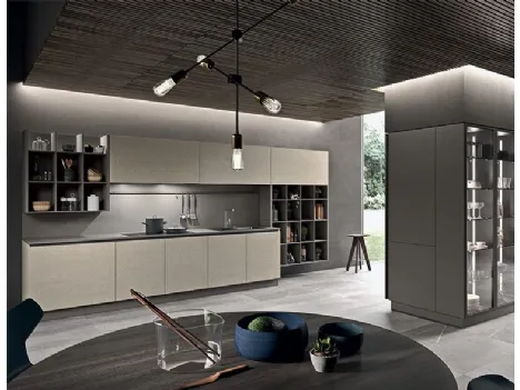 Cucina belle ed elegante nei colori terra MOOD di Astra