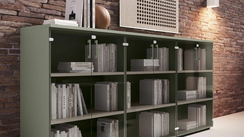 Libreria mobile basso Hub di Compir
