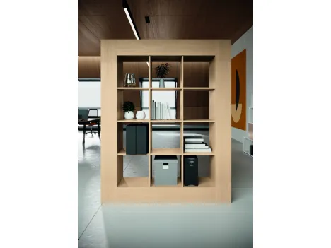 Mobile Ufficio Libreria Stratos Close Up Rovere di Compir