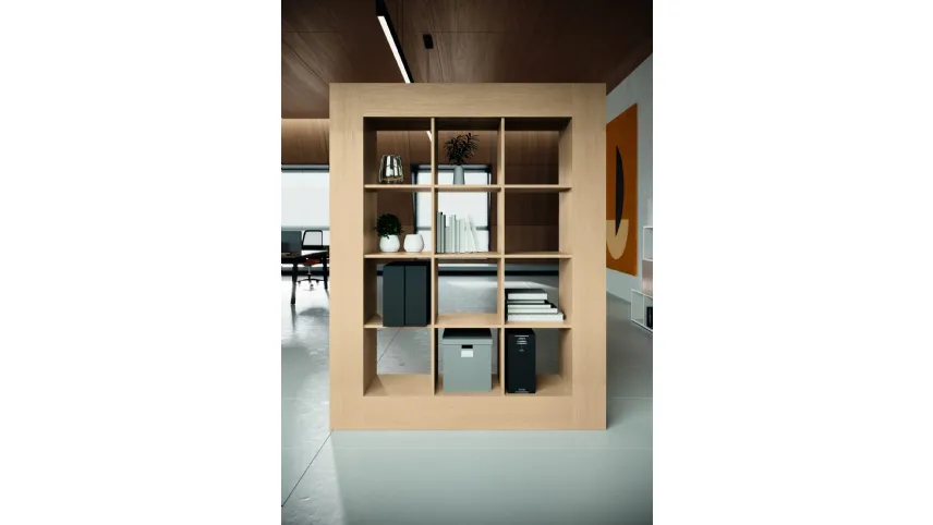 Mobile Ufficio Libreria Stratos Close Up Rovere di Compir