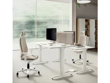 Scrivania Operativa Derby Bianco di Compir